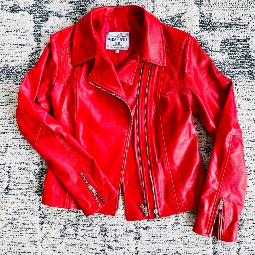VERA PELLE genuine leather jacket from Italy